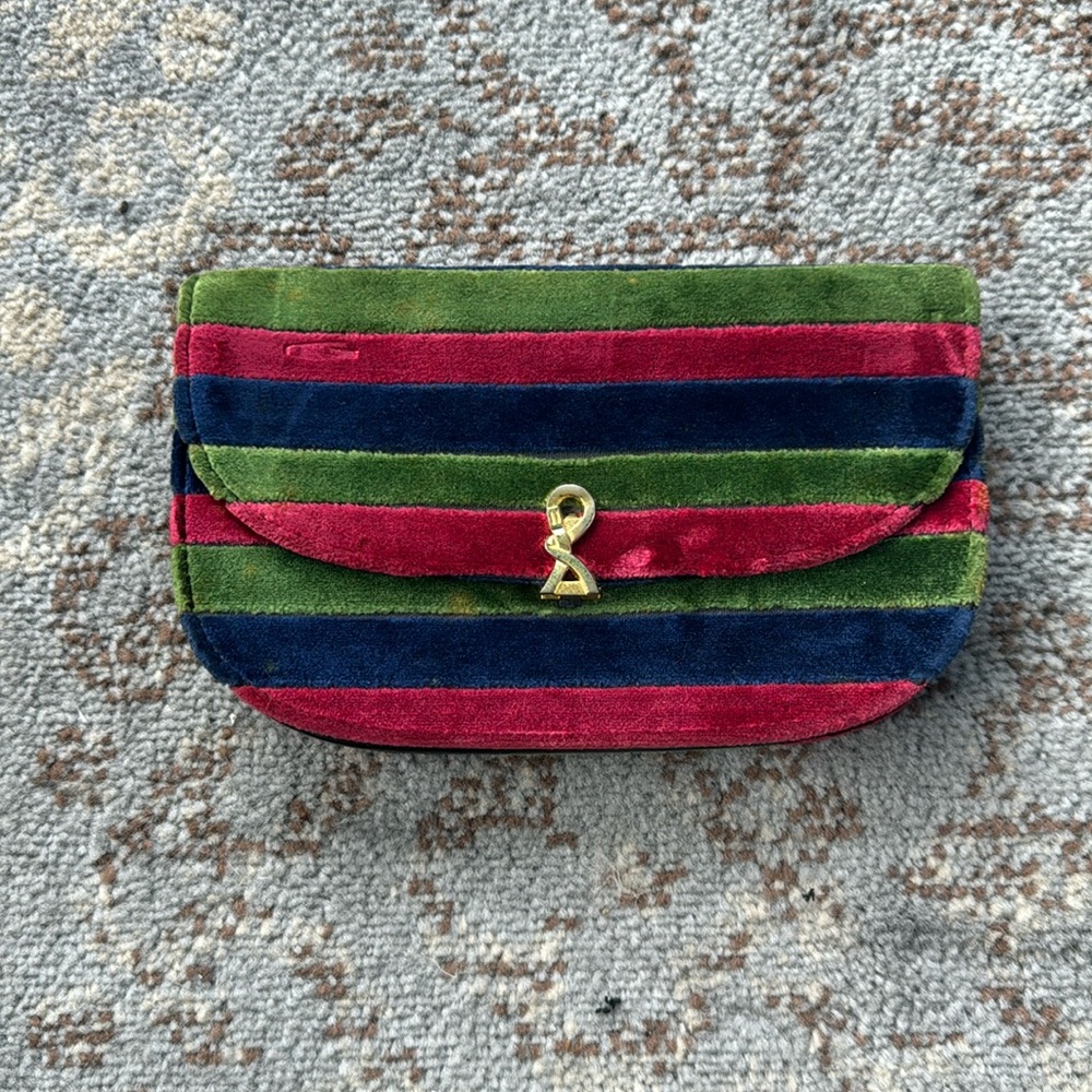 Roberta Di Camerino Vintage Velvet Clutch